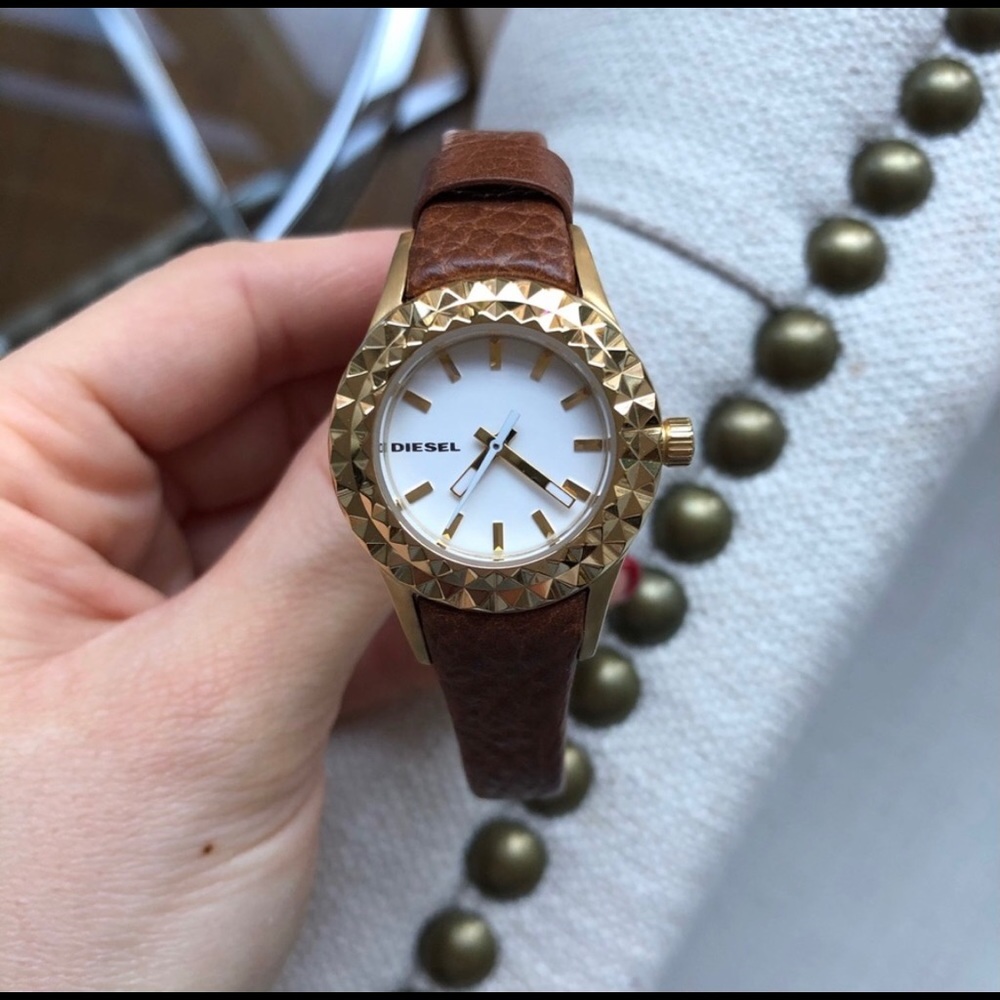 Diesel ‘TimeFrame’ Women’s Leather Watch